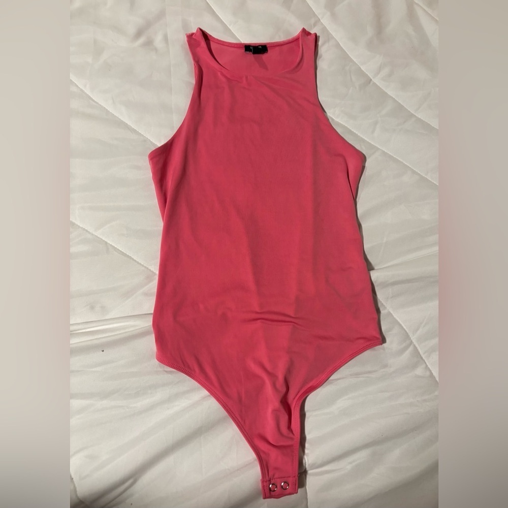 Express XS Hot Pink Sleeveless Bodysuit see pics